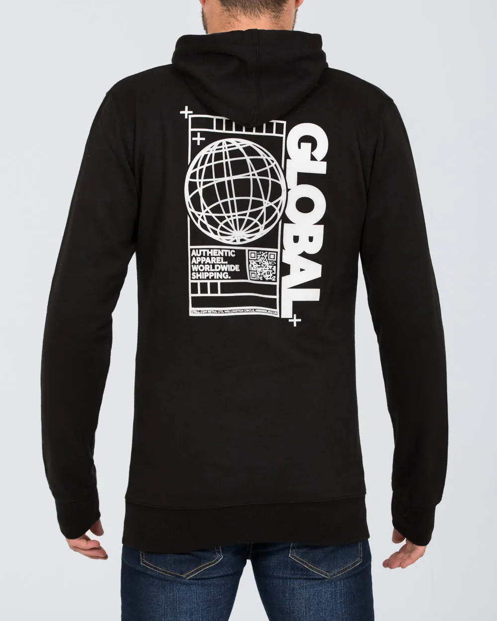 2t Global Zip Up Tall Hoodie (black)