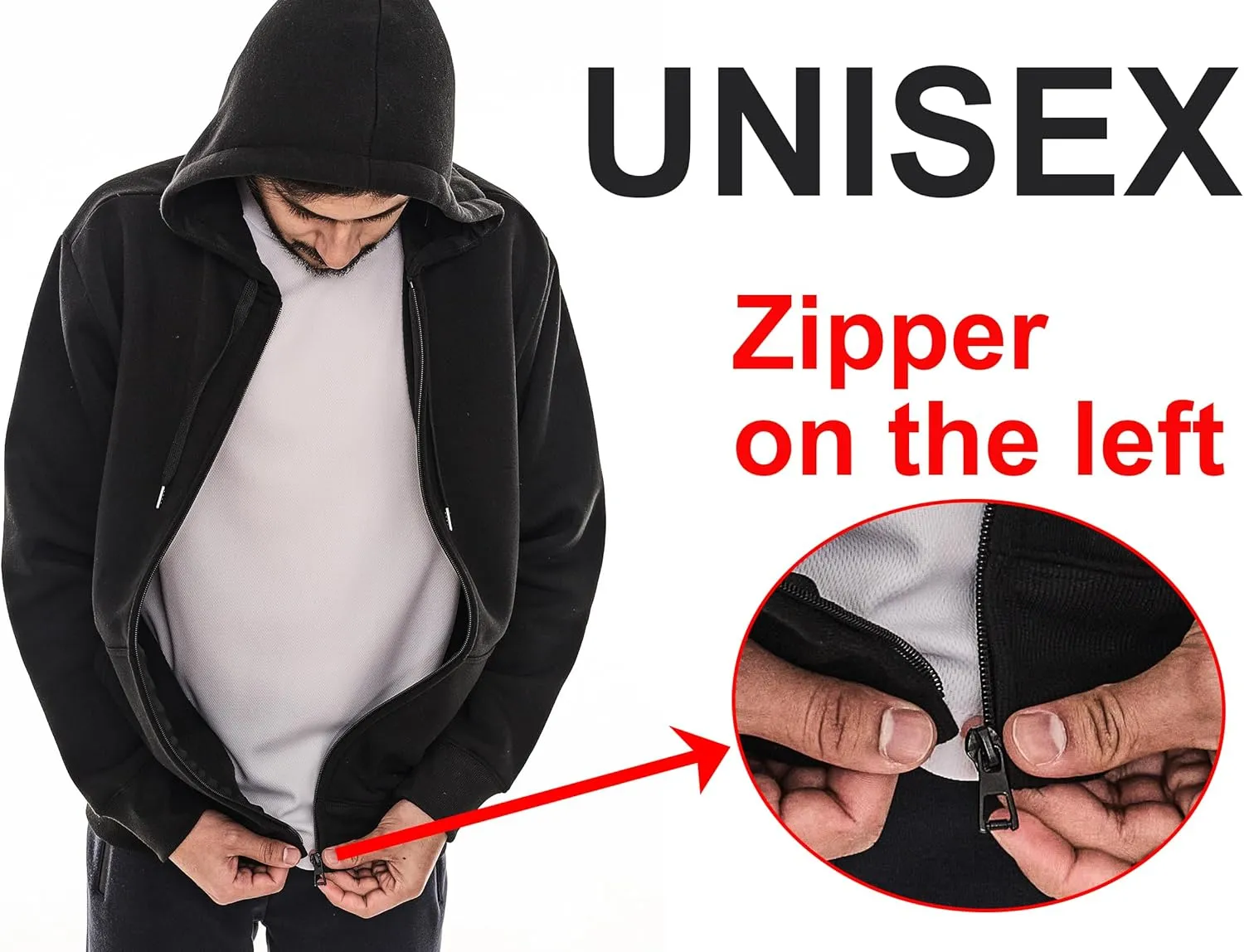 3 Pack Mens Fleece Hoodie Long Sleeve Lightweight Athletic Workout Sweatshirt for Men with Pockets