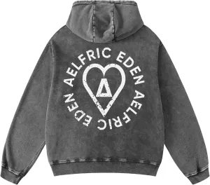 Aelfric Eden Womens Oversized Vintage Hoodie Basic Acid Washed Hoodies Sweatshirt Long Sleeve Y2K Steetwear Pullover Fall Top