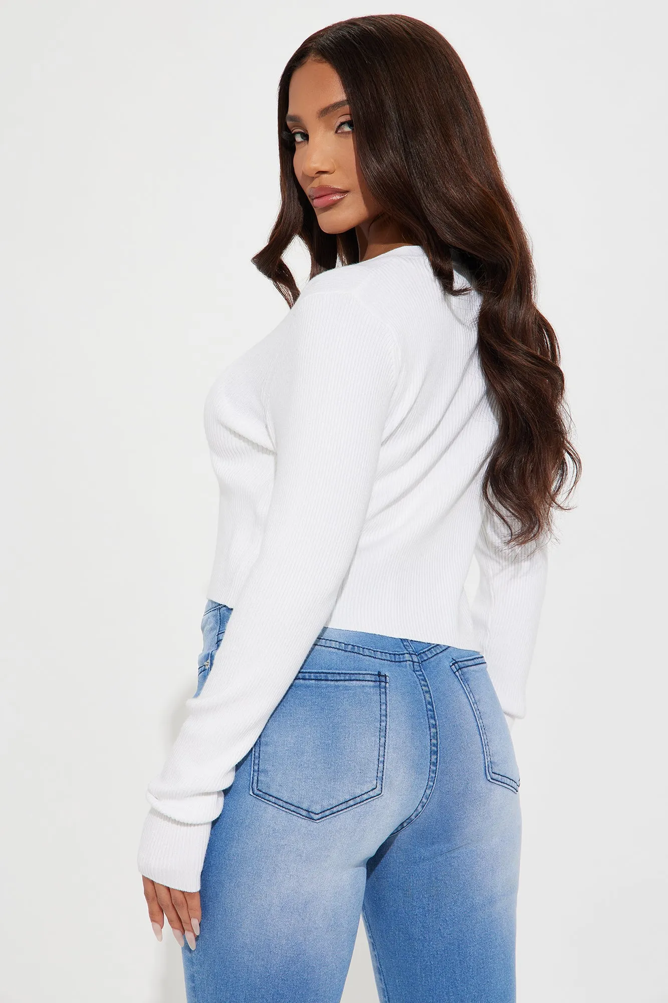 Annalise 2 Piece Sweater Set - White