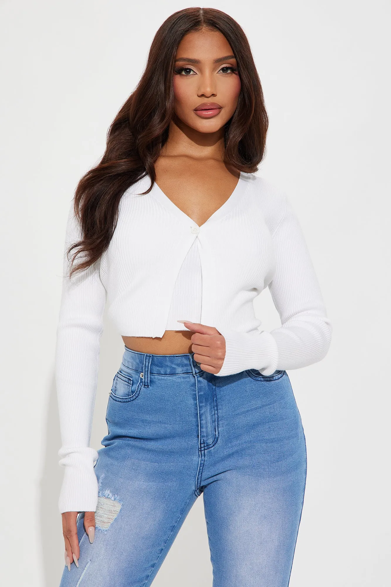 Annalise 2 Piece Sweater Set - White