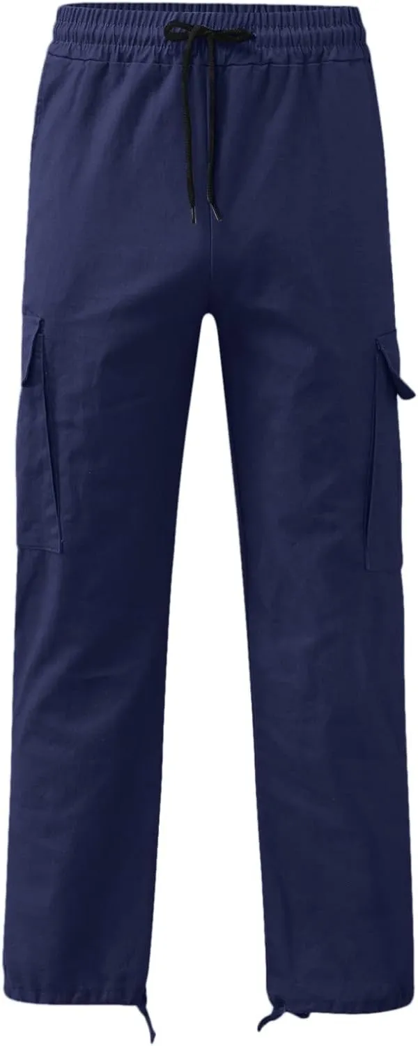 Big and Tall Cargo Pants for Men Sweatpants for Men Hiking Pants with 6 Pocket Lightweight Casual Sports Baggy Jogger
