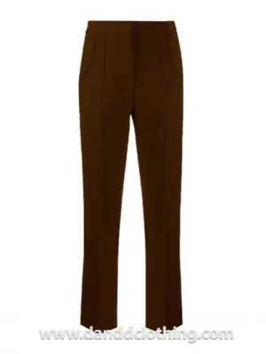 Brown Classic Office Pants
