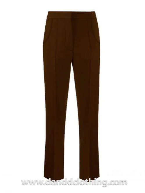 Brown Classic Office Pants