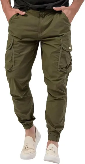 Cargo Pants for Men Big Tall Cotton Casual Cargo Work Pants Baggy Joggers Athletic Pants Loose Straight Sweatpants