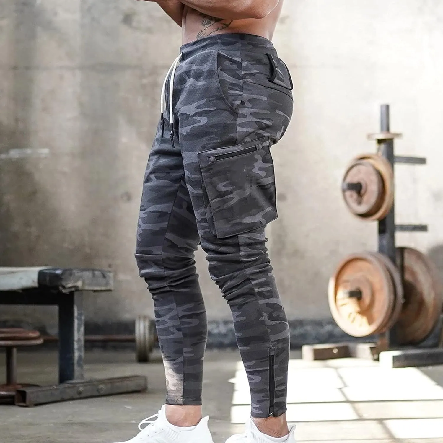 Cargo Sweatpants for Men Baggy Sweatpants Sports Lounge Pants Athletic Pants Baggy Open Bottom Sweatpants Track Pants
