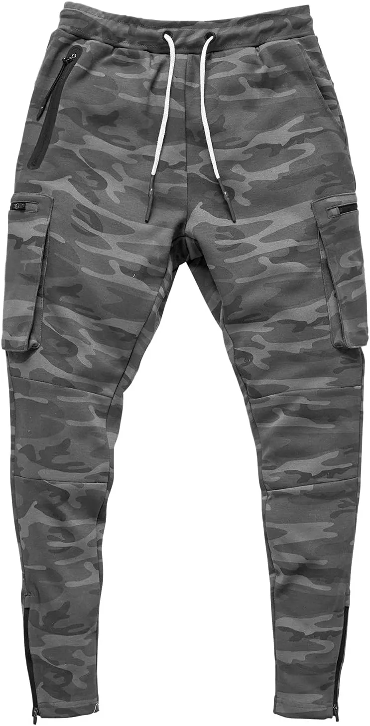 Cargo Sweatpants for Men Baggy Sweatpants Sports Lounge Pants Athletic Pants Baggy Open Bottom Sweatpants Track Pants