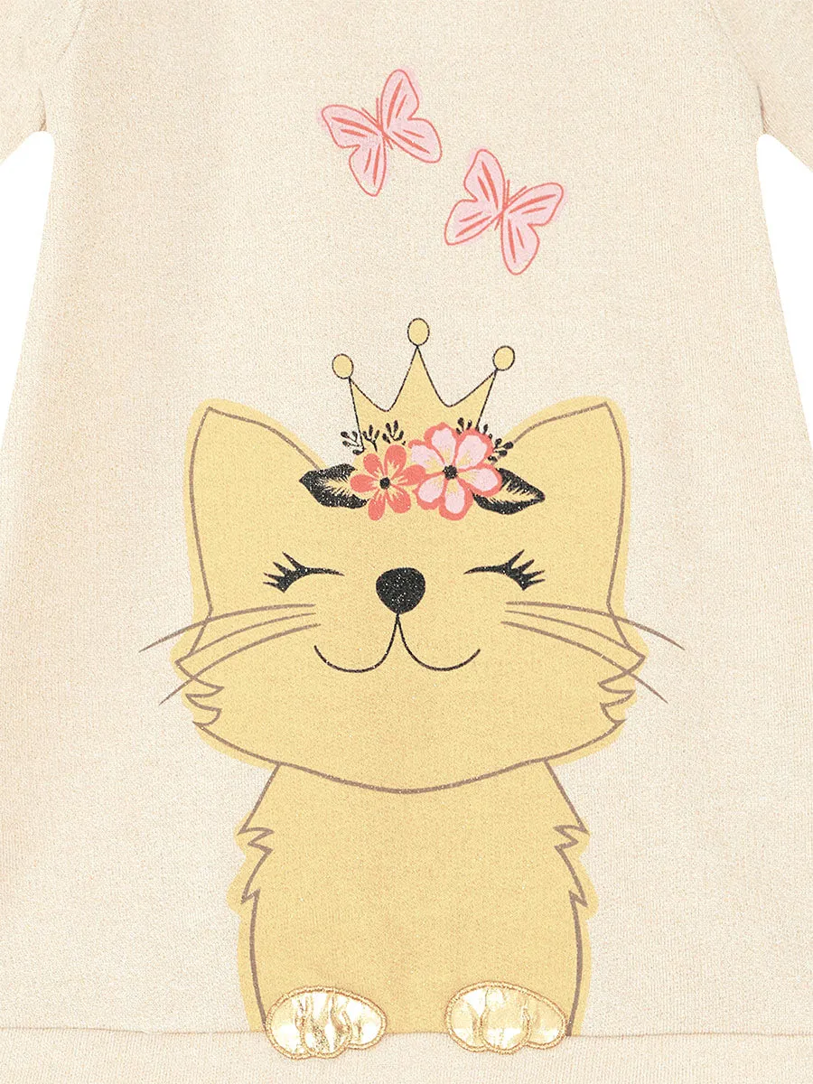 cat dream kiz çocuk elbise