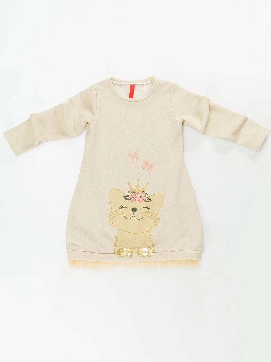 cat dream kiz çocuk elbise