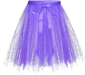 Colorful Skirt Women Fashion Solid Color Lace Up Bow Puffy Skirt Handmade Skirt Performance Skirt Pleated Midi