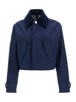 Cropped Jacket Canvas Outerwear