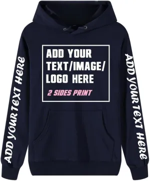 Custom Hoodie Design Your Own pullover customized Sweatshirts Personalized Hoodies Men Women with Text & Pictures