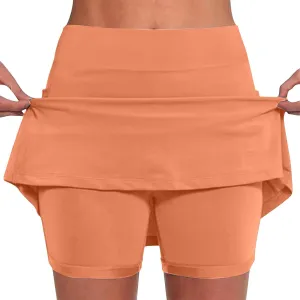 DDAPJ pyju Skorts for Women Plus Size Dressy Casual Athletic Golf Tennis Skirts 2025 Summer High Waist Skort Mini Skirt