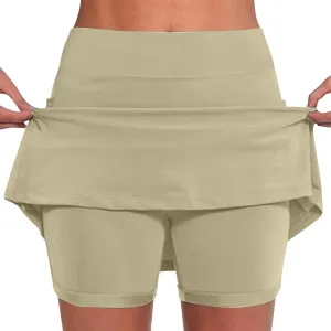 DDAPJ pyju Skorts for Women Plus Size Dressy Casual Athletic Golf Tennis Skirts 2025 Summer High Waist Skort Mini Skirt