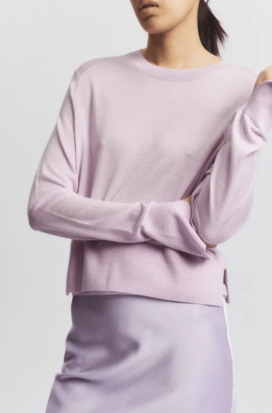 Elodie Layered Crewneck Knit Sweater