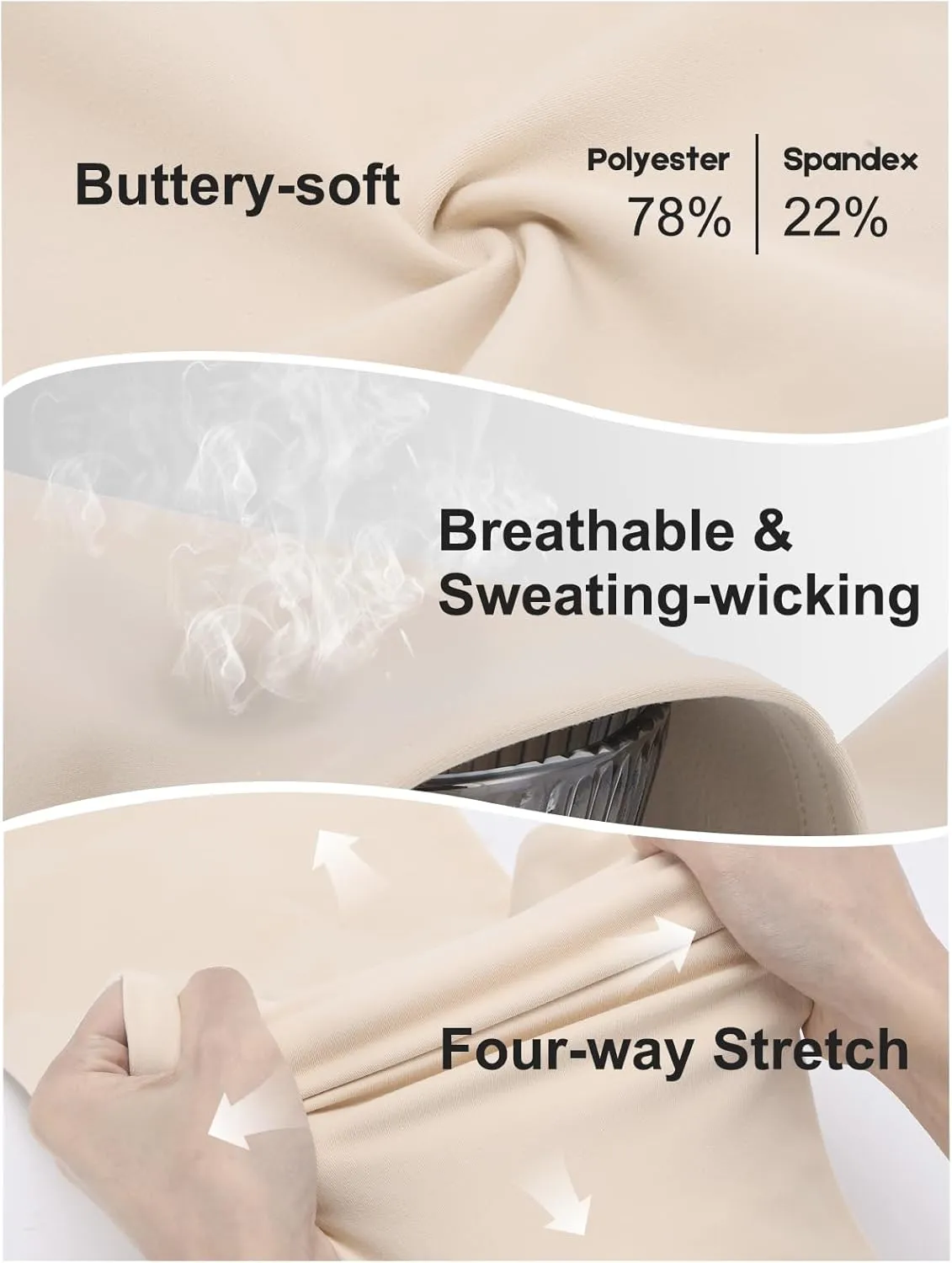 Flare Leggings for Women, Stretchy High Waisted Bootcut Workout Yoga Pants Tummy Control Butt Lift Bell Bottom Jeans