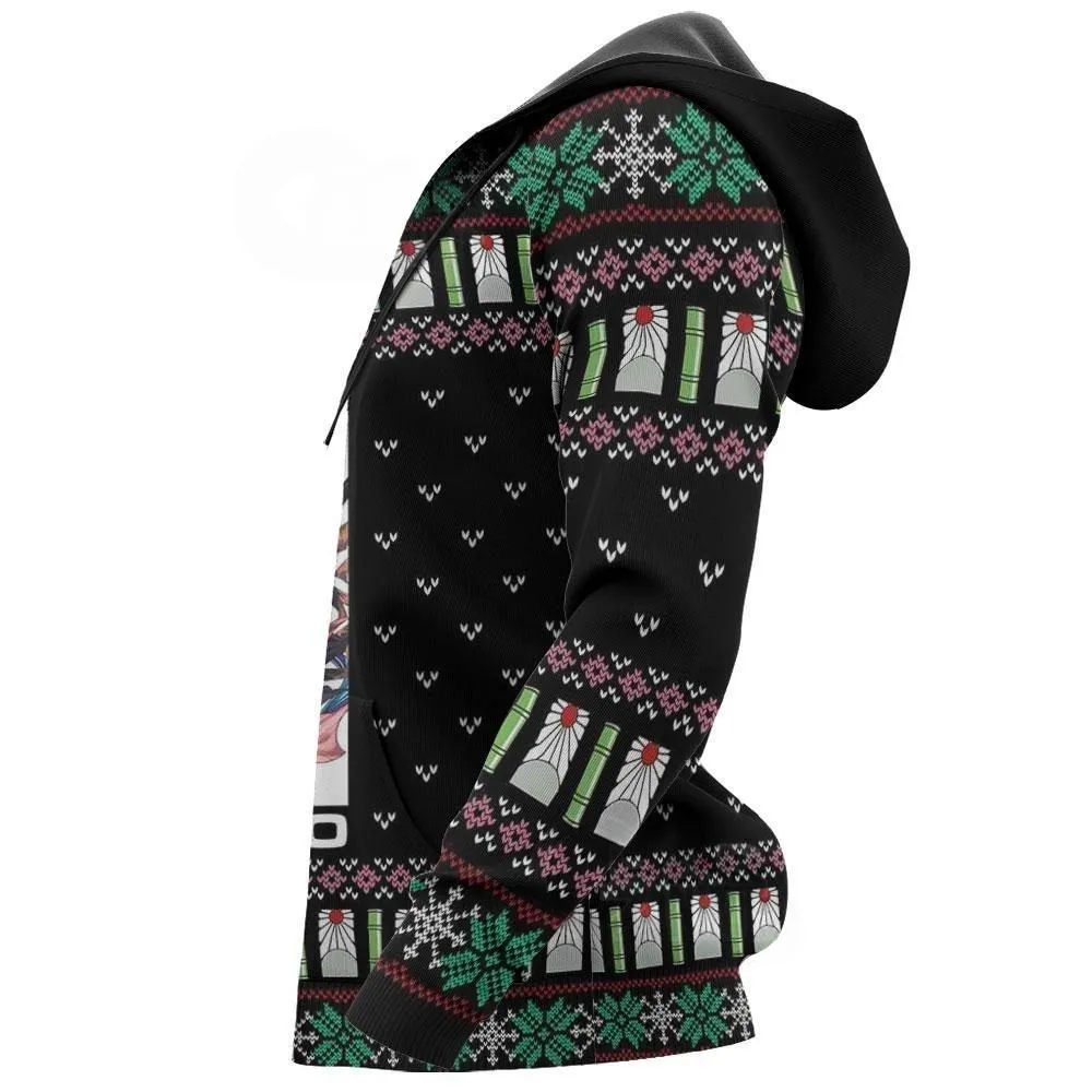 Giftngon - Tanjiro And Nezuko Ugly Sweater Christmas Demon Slayer Anime Gift