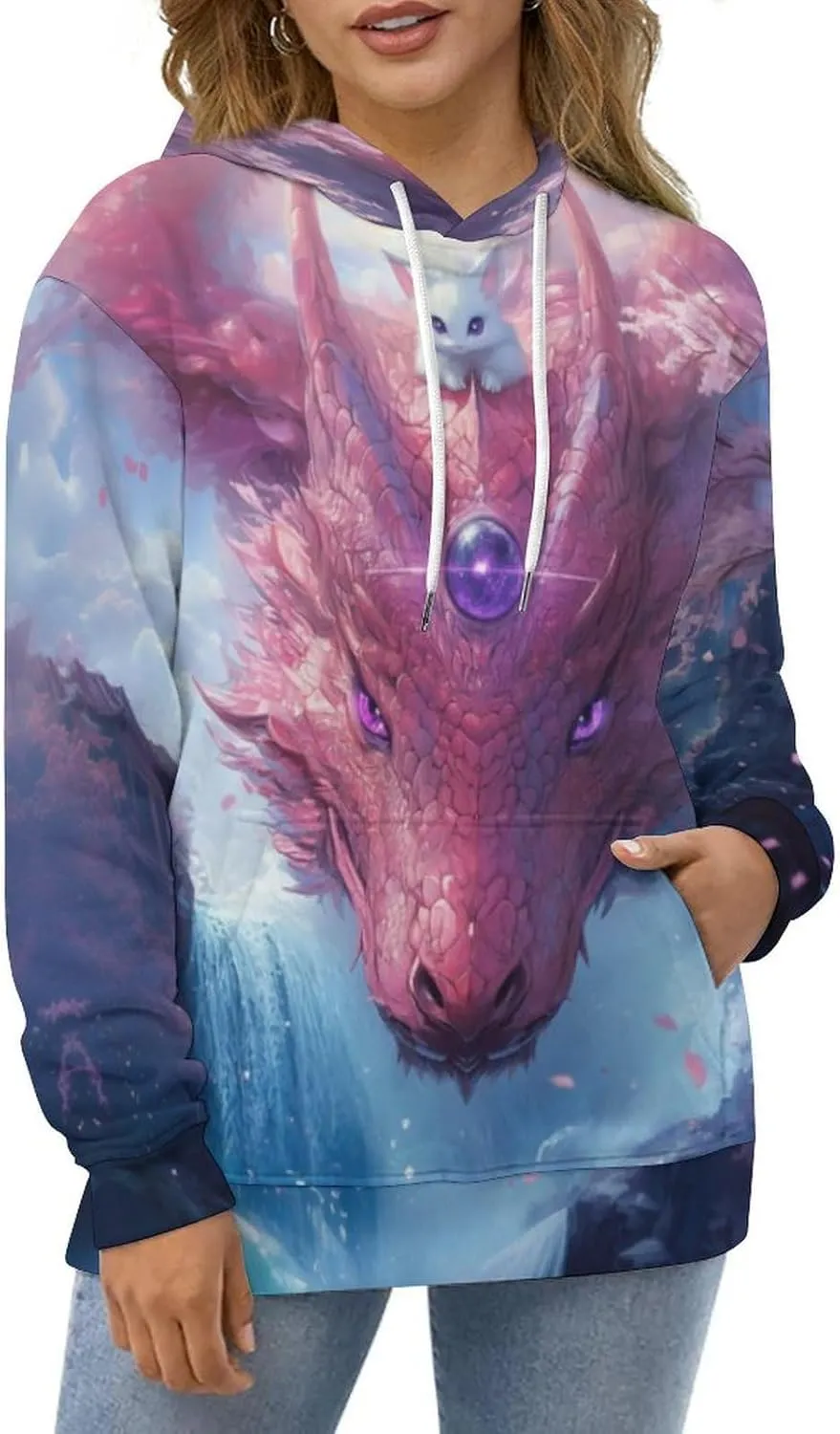 GLUDEAR Unisex 3D Pattern Print Athletic Pullover Hoodies Hooded Sweatshirts