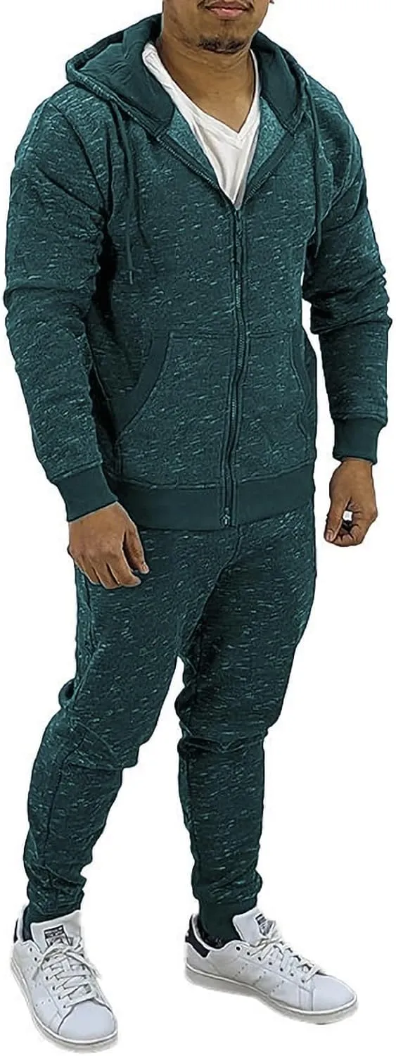 HHGKED Mens 2 Piece set Outfits Comfy Sweatsuits Athletic Jogging Tracksuit Hooded Sweatshirt and Joggers Sweatpants
