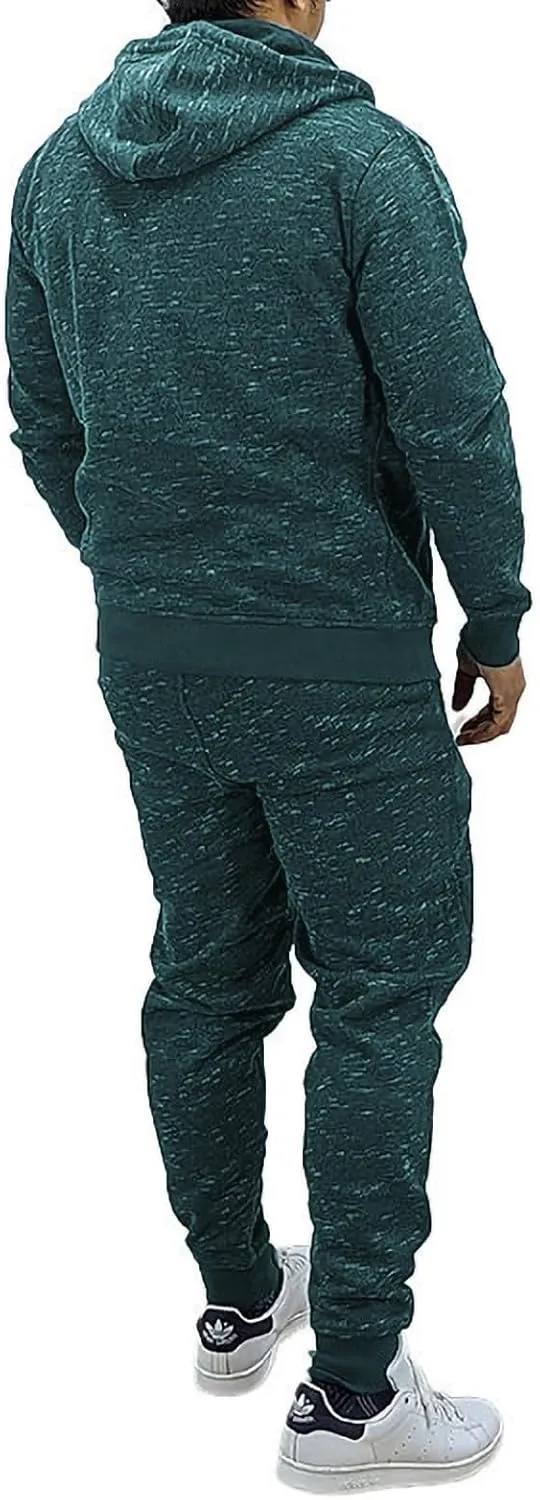 HHGKED Mens 2 Piece set Outfits Comfy Sweatsuits Athletic Jogging Tracksuit Hooded Sweatshirt and Joggers Sweatpants