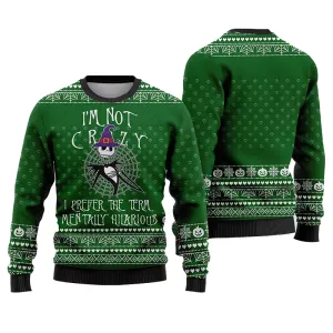 Im Not Crazy Jack Skellington Holliday Ugly Sweater