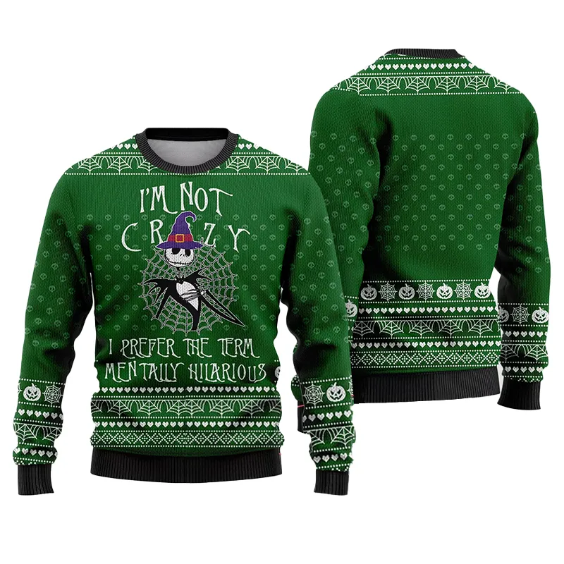 Im Not Crazy Jack Skellington Holliday Ugly Sweater