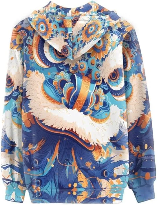 Irisjudy Butterfly Zip up Hoodies for Women, Skulls, Animal Texture Girls Sport Shell Jacket Hiking Outdoor Full Zip Tops