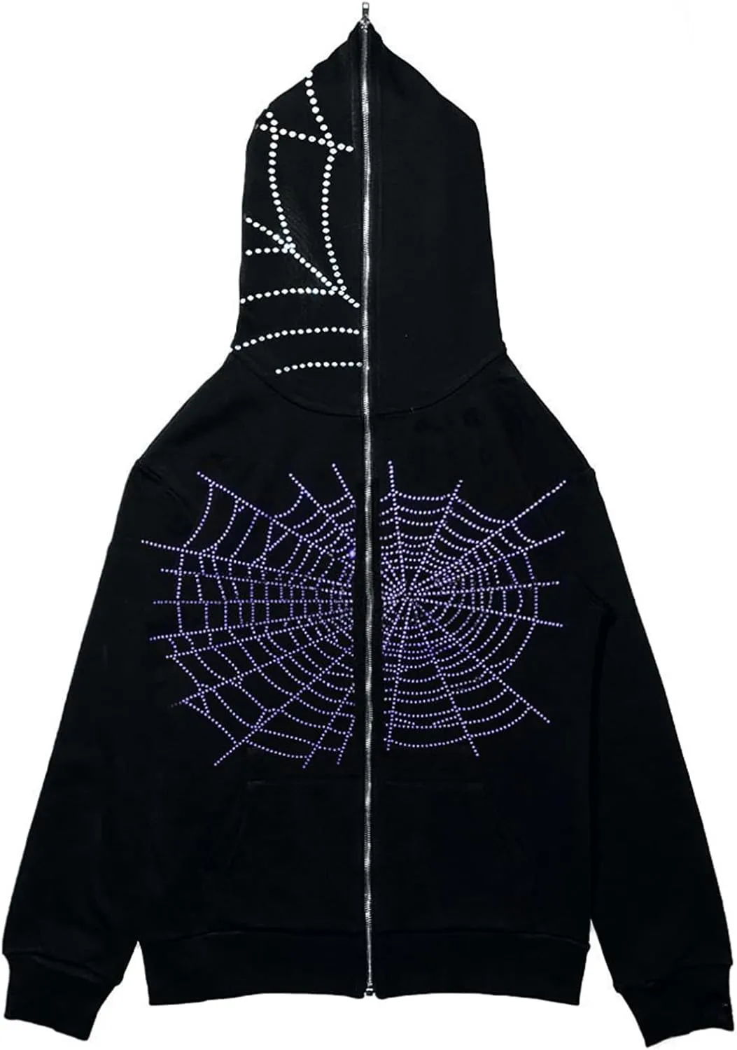 iTranyee Women Y2k Grunge Zipper Hoodies Halloween Goth Oversized Hooded Sweatshirt Punk Vintage Jacket Outwear