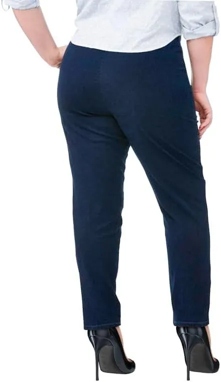 Just My Size Stretch Jeans for Women Plus Size, Elastic Waist Pull-On Pant