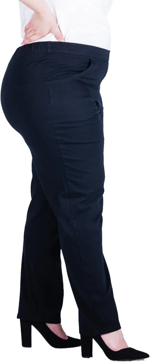 Just My Size Stretch Jeans for Women Plus Size, Elastic Waist Pull-On Pant