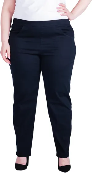 Just My Size Stretch Jeans for Women Plus Size, Elastic Waist Pull-On Pant