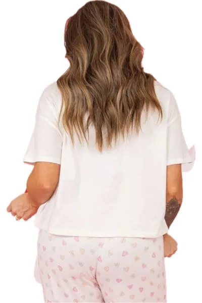 Luv U Crop Tee - Z Supply Heart Shirt