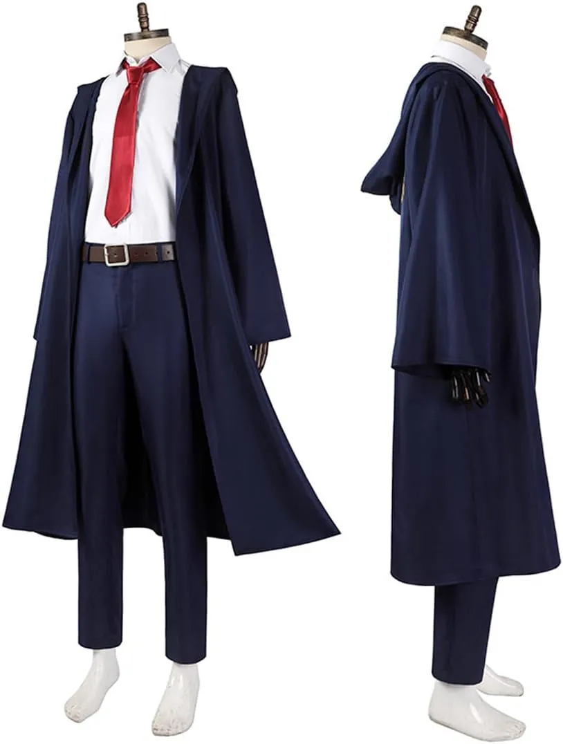 Mens Magic and Muscles Mashle Burnedead Costume Wizard Cloak Cosplay Uniform Suit Anime Halloween Outfit