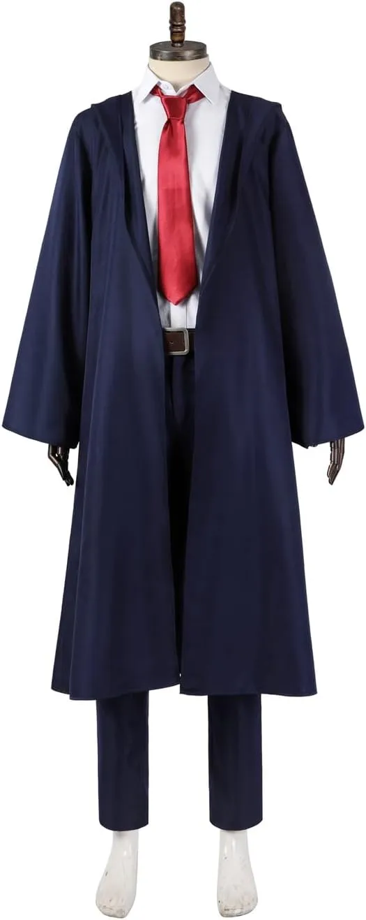 Mens Magic and Muscles Mashle Burnedead Costume Wizard Cloak Cosplay Uniform Suit Anime Halloween Outfit