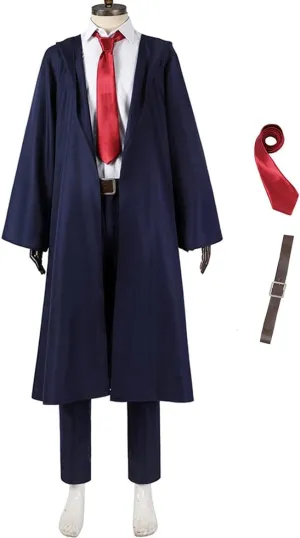 Mens Magic and Muscles Mashle Burnedead Costume Wizard Cloak Cosplay Uniform Suit Anime Halloween Outfit