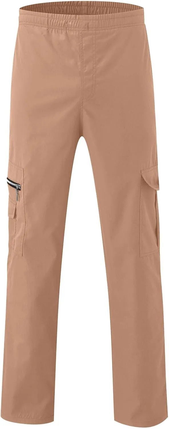 Mens Sweatpants with Pockets Big and Tall Bottom Straight Leg Casual Loose Athletic Jogger Pants Men's Cargo Sweatpants