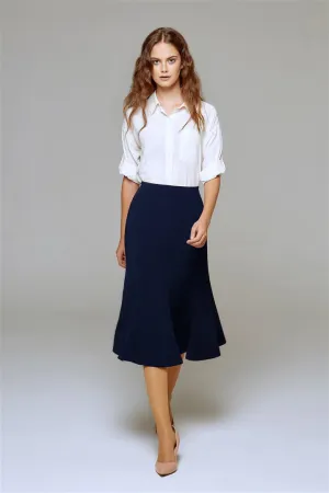 Midi skirt in navy