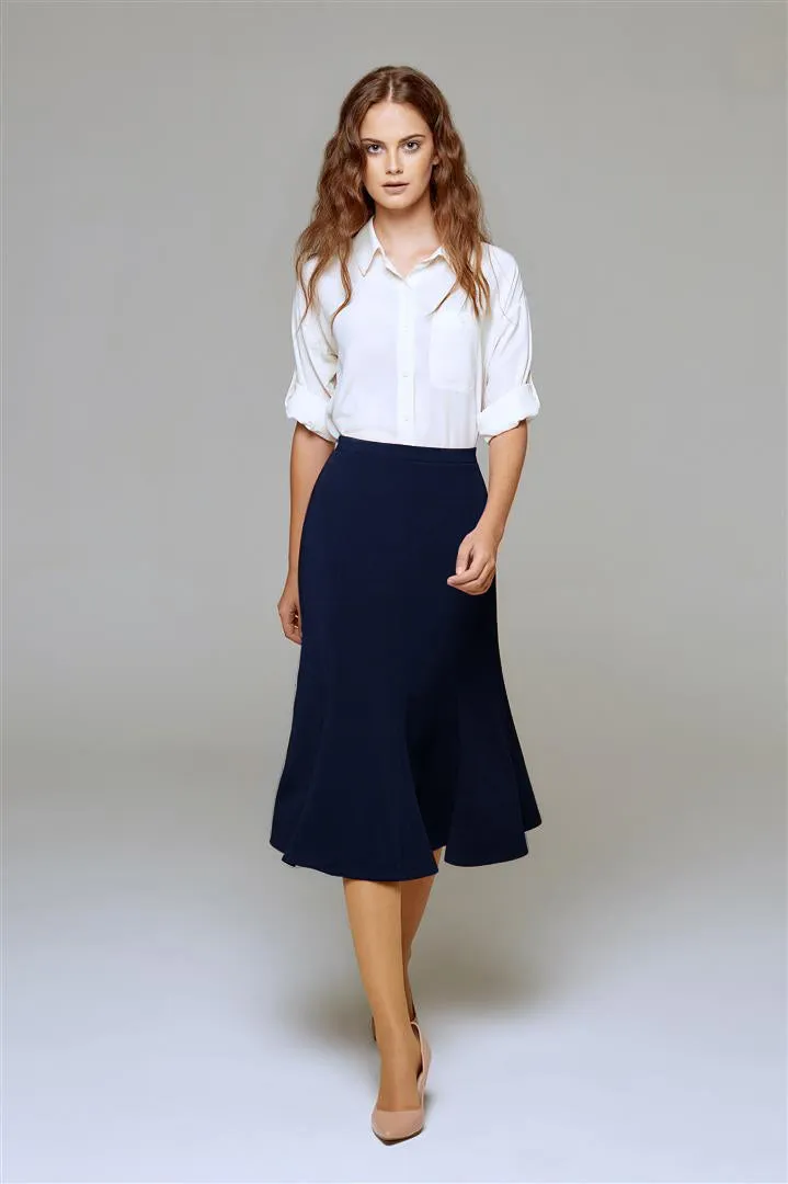 Midi skirt in navy