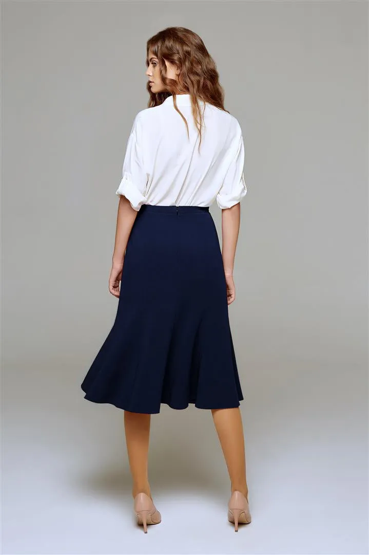 Midi skirt in navy