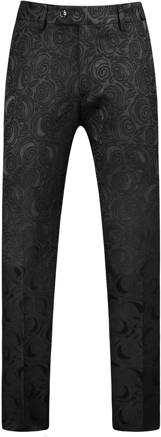 MOGU Mens 2 Piece Suit Slim Fit Shawl Lapel Tuxedo One Button Premium Dinner Jacket and Pants