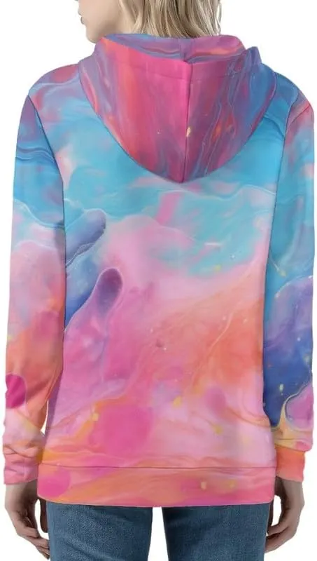 Musical Notes Women's Zip Up Hoodies Cute Pig Casual Comfy Pullover Boho Mandala Dragonfly Long Sleeve Sweatshirt