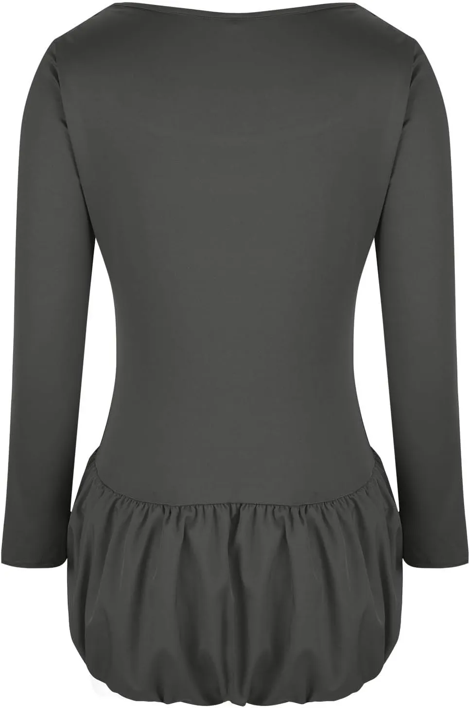 Oplxuo Women's Sexy Bubble Mini Dress Low Cut Square Neck Long Sleeve A-Line Ruffle Color Block Short Going Out Party Dresses