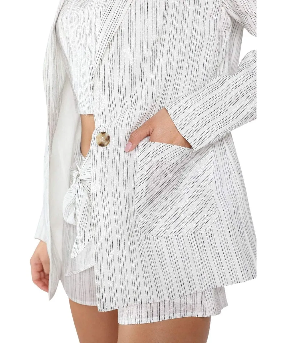 Oversized Stripe Blazer