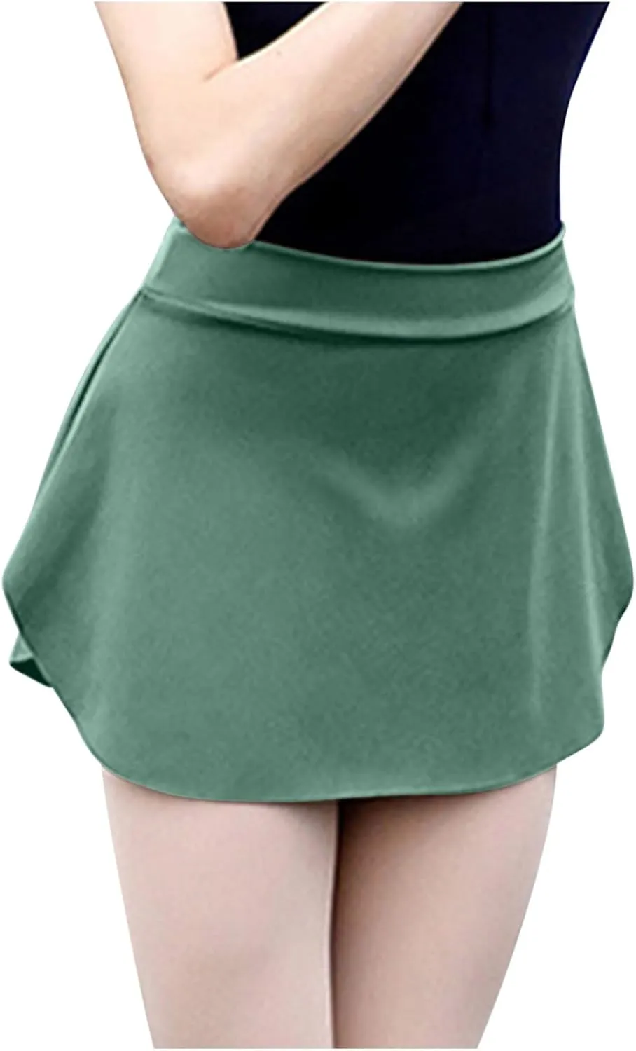 Pleated Tennis Skirts for Women Elastic High Waist Golf Skirts Tummy Control Lightweight Stretchy Workout Mini Skirt