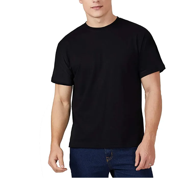 QUALFORT Men's Bamboo T-Shirts Short Sleeve Crewneck Undershirt
