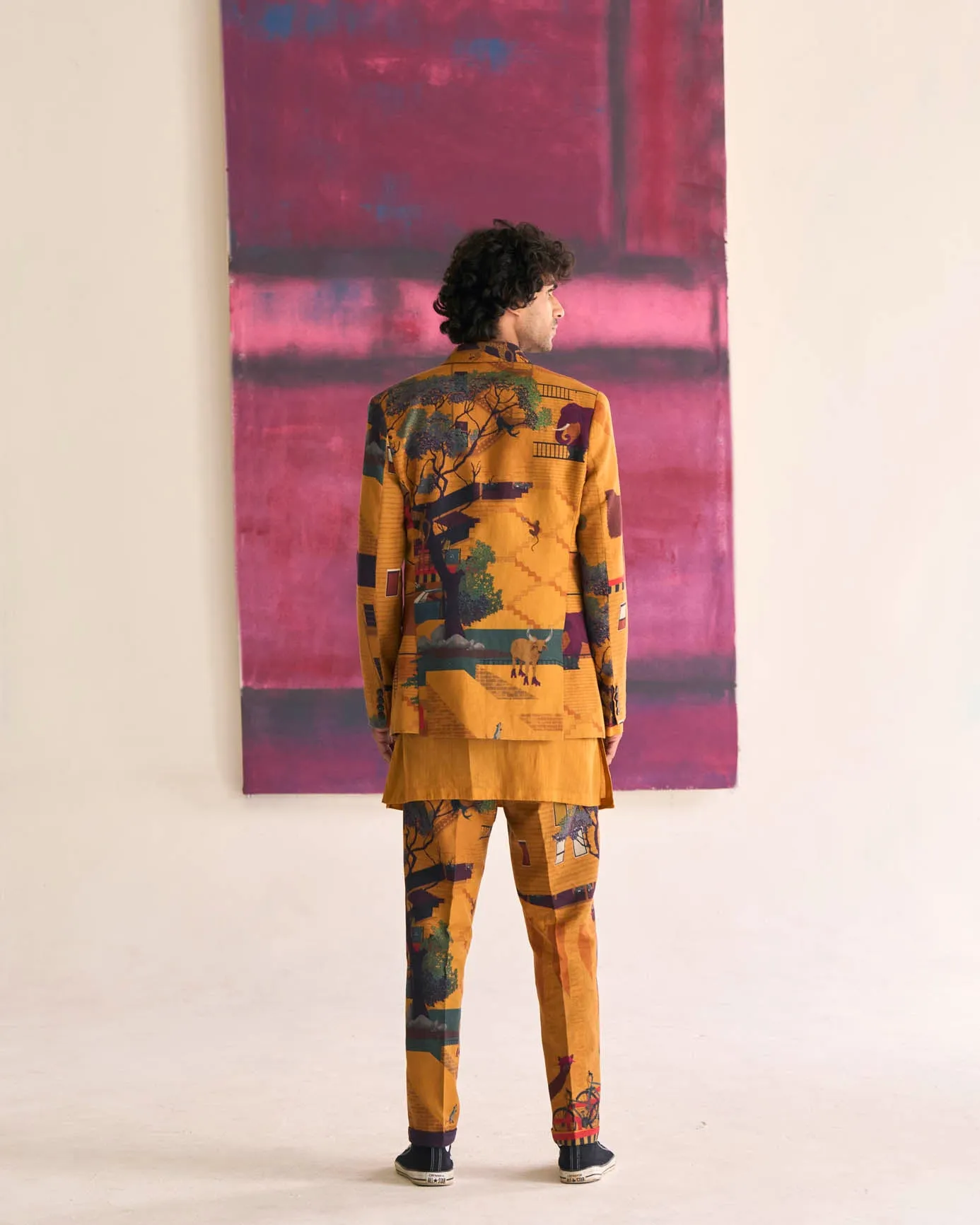 Rana Blazer Linen Mustard