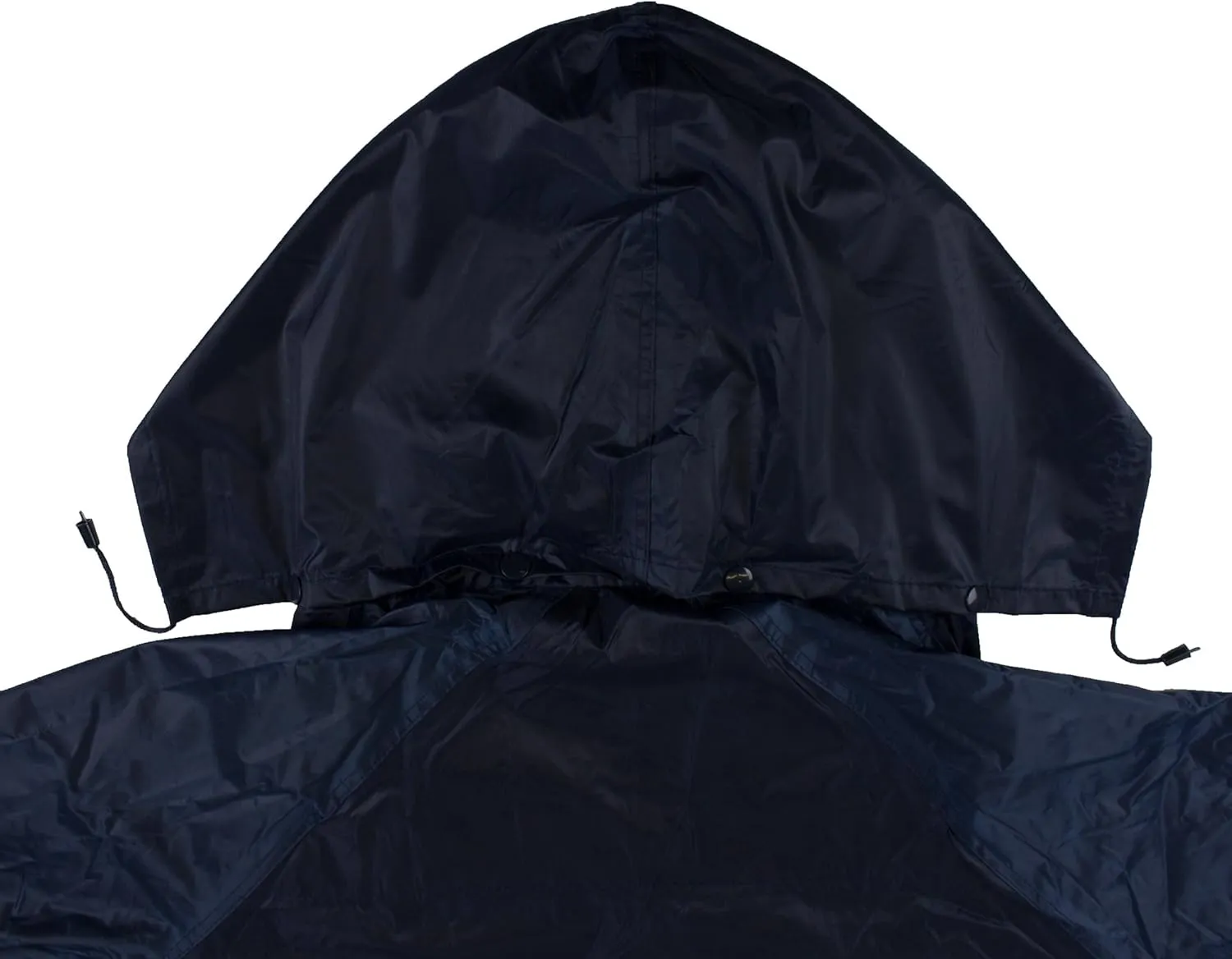 RK Safety RC-PP-NVY44 Navy PVC Polyester Trench Rain Long Coat With Hoodie(Navy, Small)