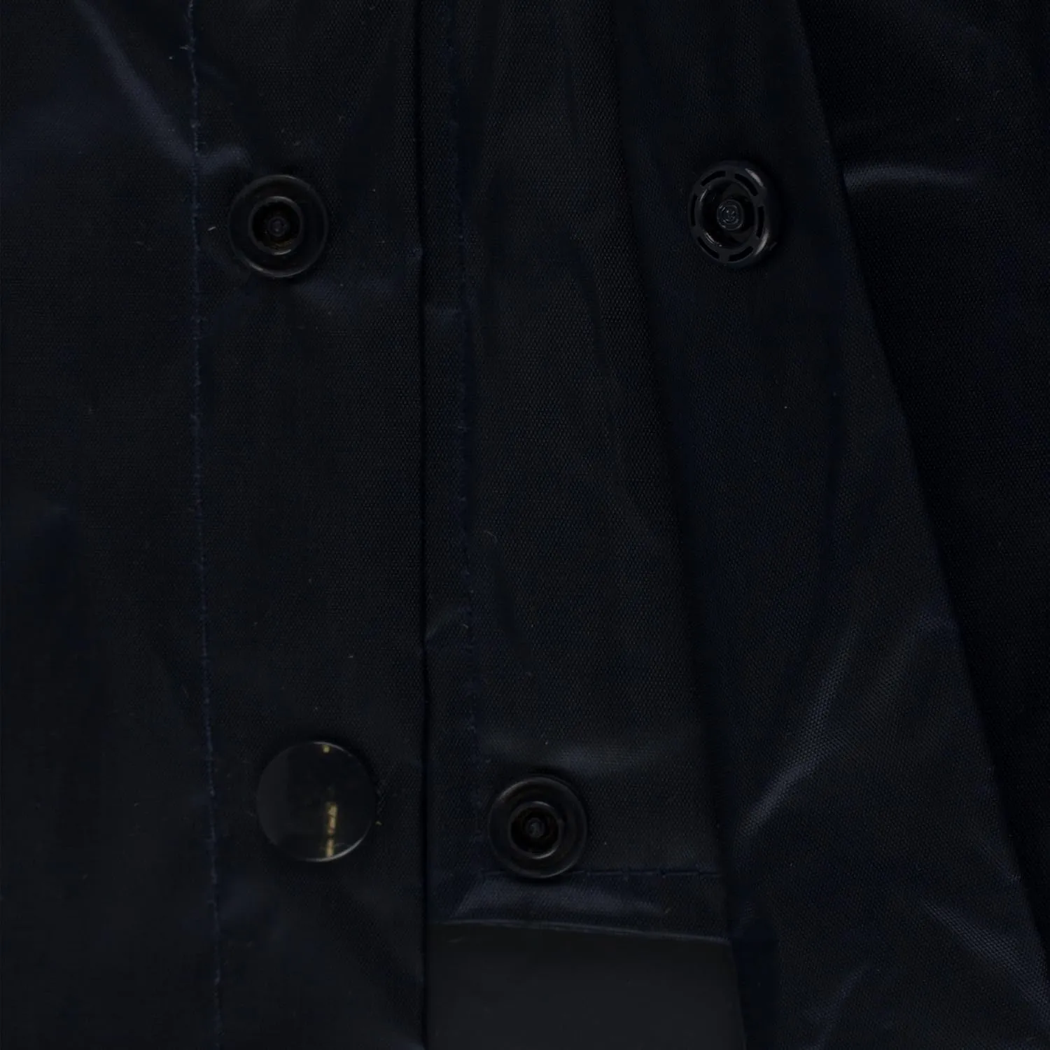 RK Safety RC-PP-NVY44 Navy PVC Polyester Trench Rain Long Coat With Hoodie(Navy, Small)
