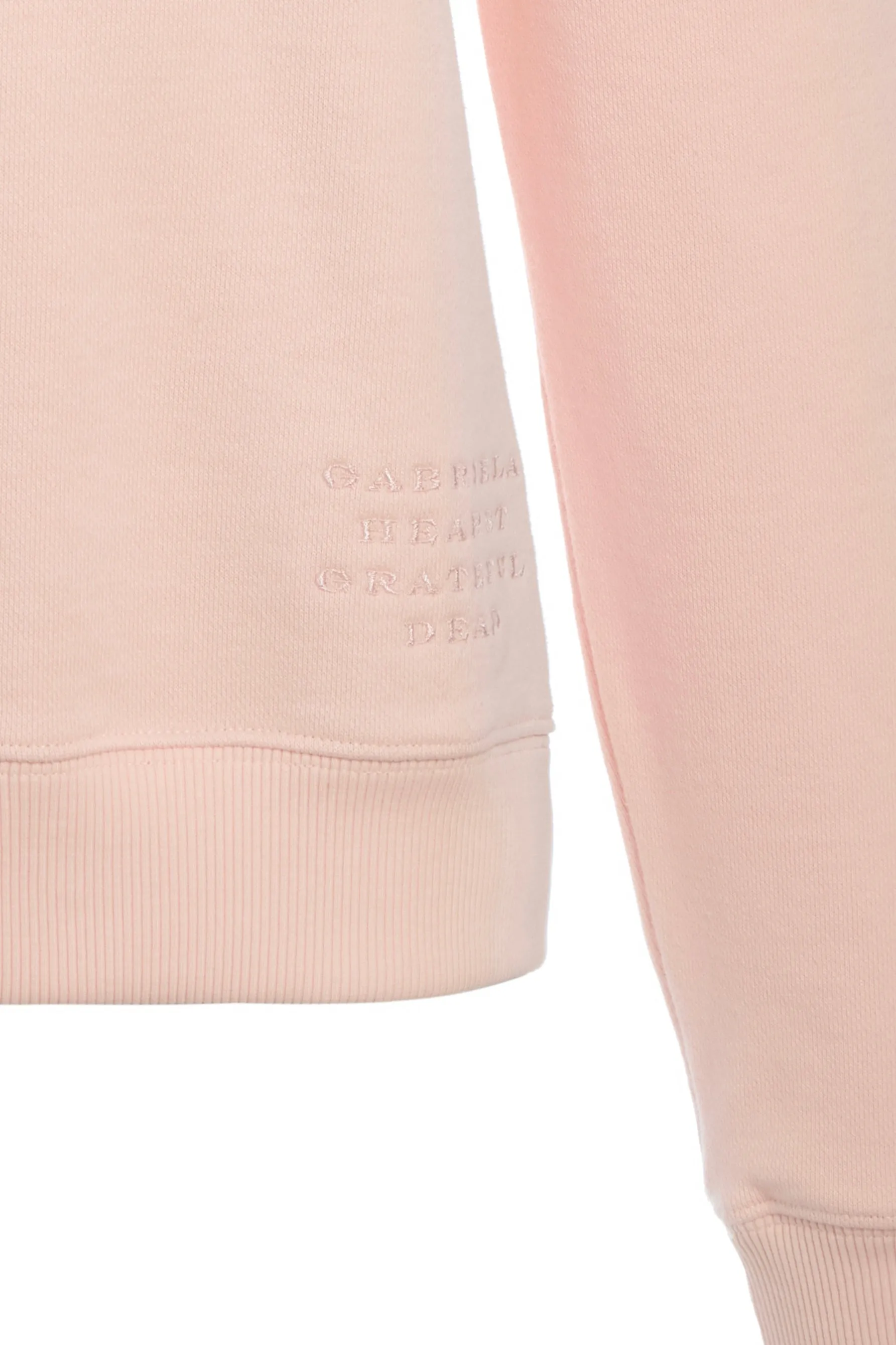Royston Sweatshirt in Pale Blush Fine Cotton