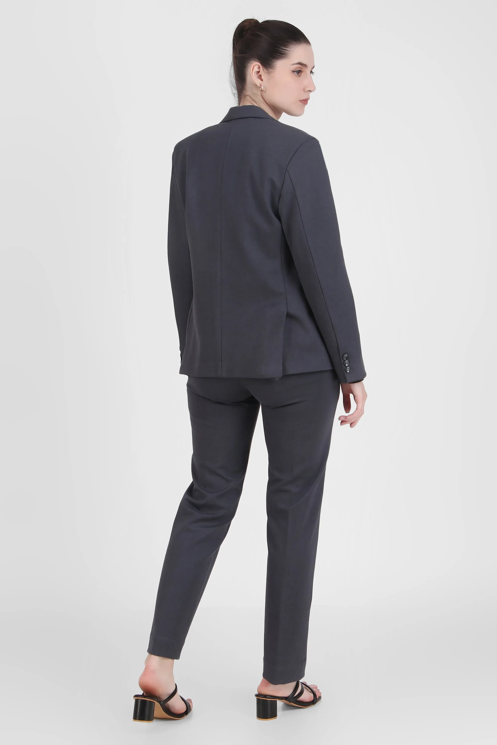 Single Breasted Blazer, Gray